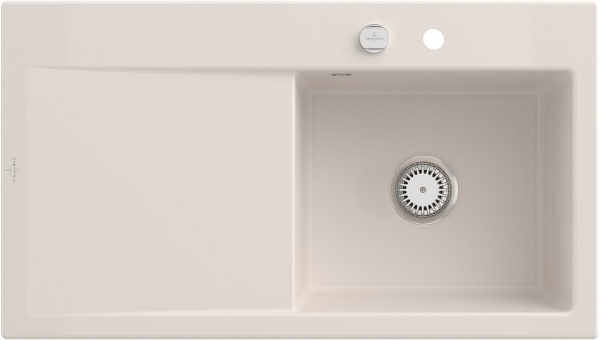 Villeroy & Boch Einbauspüle Subway Style 50 Weiß Alpin CeramicPlus 900 mm