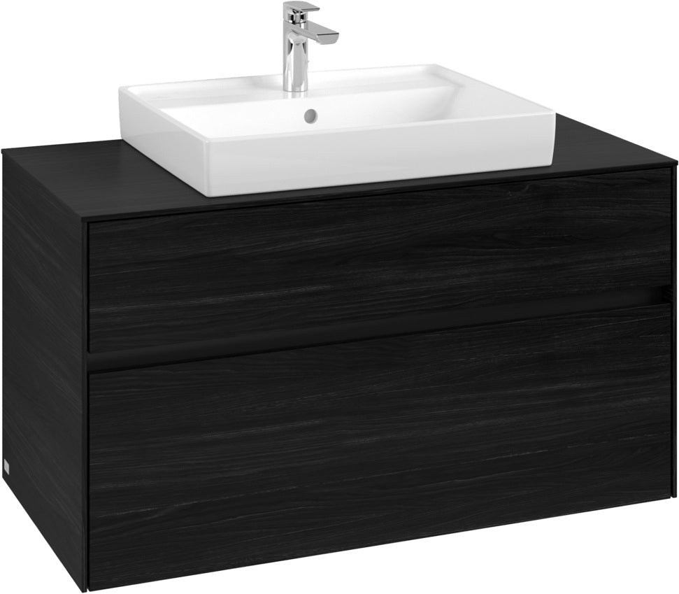 Villeroy & Boch Waschtischunterschrank Collaro C019 Black Oak 1000 mm mit SoftClosing