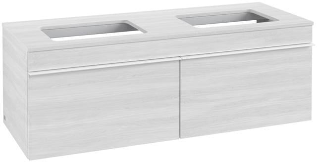 Villeroy & Boch Venticello Waschtischunterschrank 1257 mm Glossy White für 2 Waschbecken