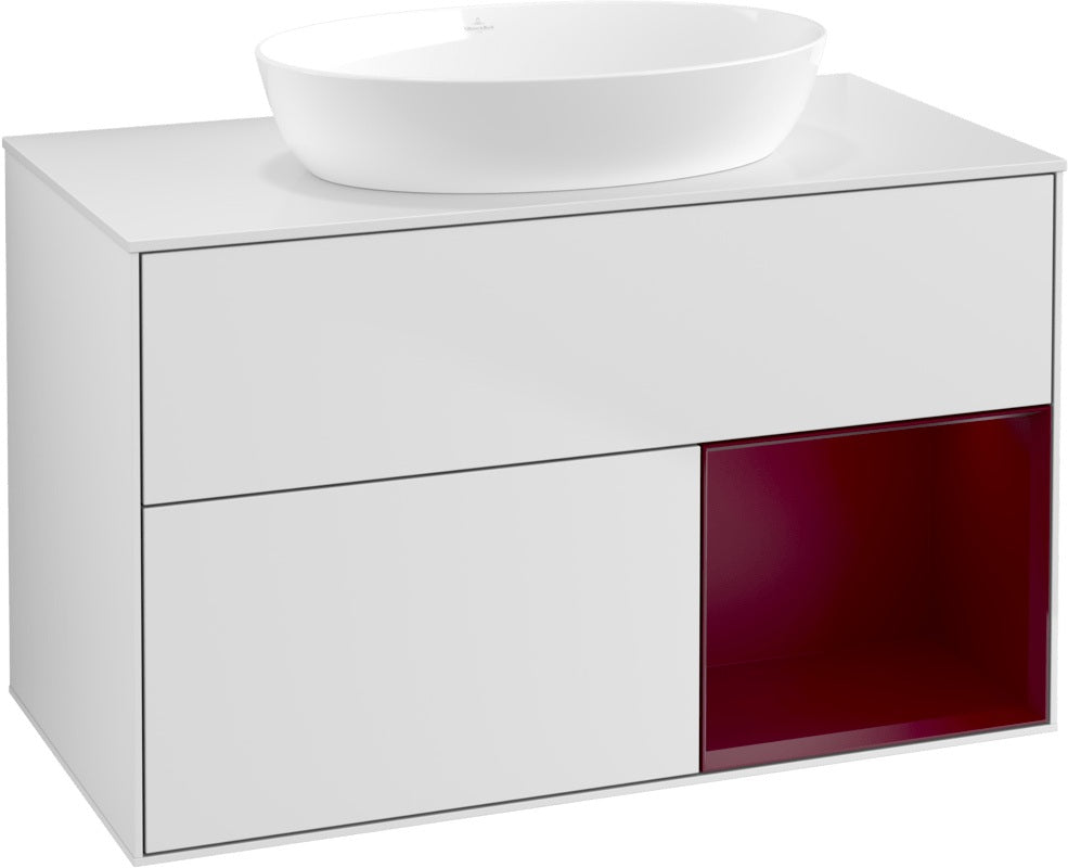Villeroy & Boch Finion Waschtischunterschrank FA21GFGF 1000 mm Glossy White Lacquer