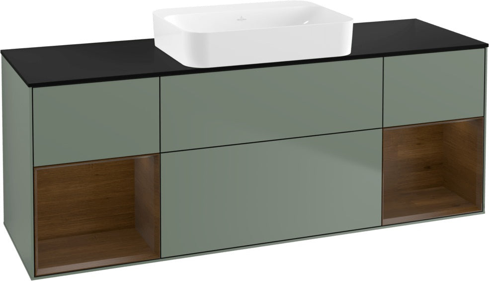 Villeroy & Boch Finion Waschbeckenunterschrank 1600 mm Glossy White Lacquer mit Beleuchtung