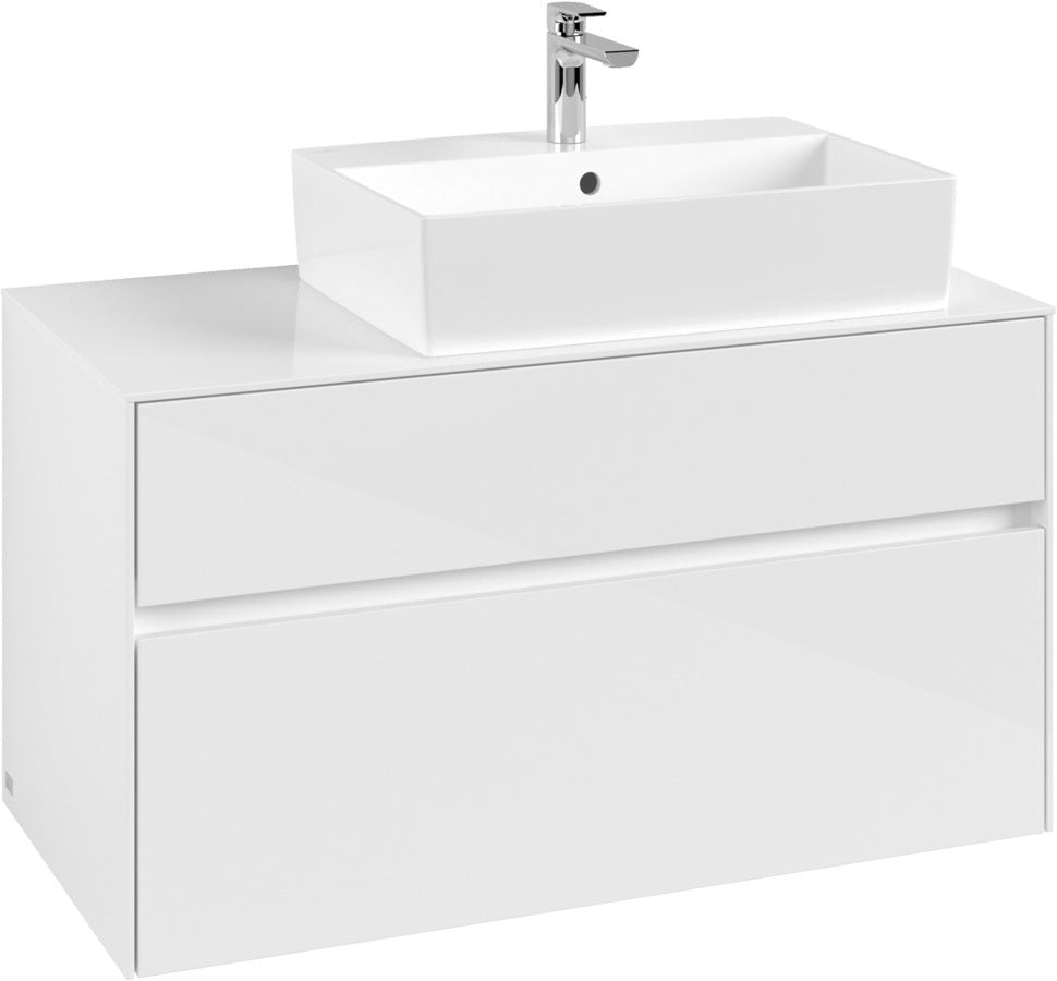 Villeroy & Boch Waschtischunterschrank Collaro C127, 1000 mm, Glossy White, mit SoftClosing