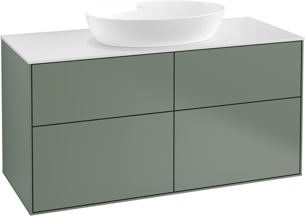 Villeroy & Boch Finion Waschbeckenunterschrank 1000 mm Glossy White Lacquer mit Beleuchtung