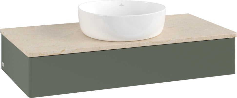 Villeroy & Boch Antao Waschtischunterschrank 1000 mm, 1 Auszug, Stone Grey Matt, wandhängend