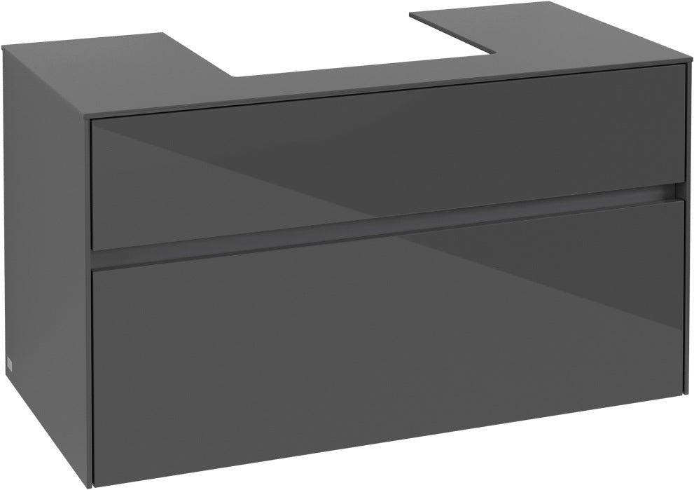 Villeroy & Boch Waschbeckenunterschrank Collaro C016 Glossy Grey 1000 mm