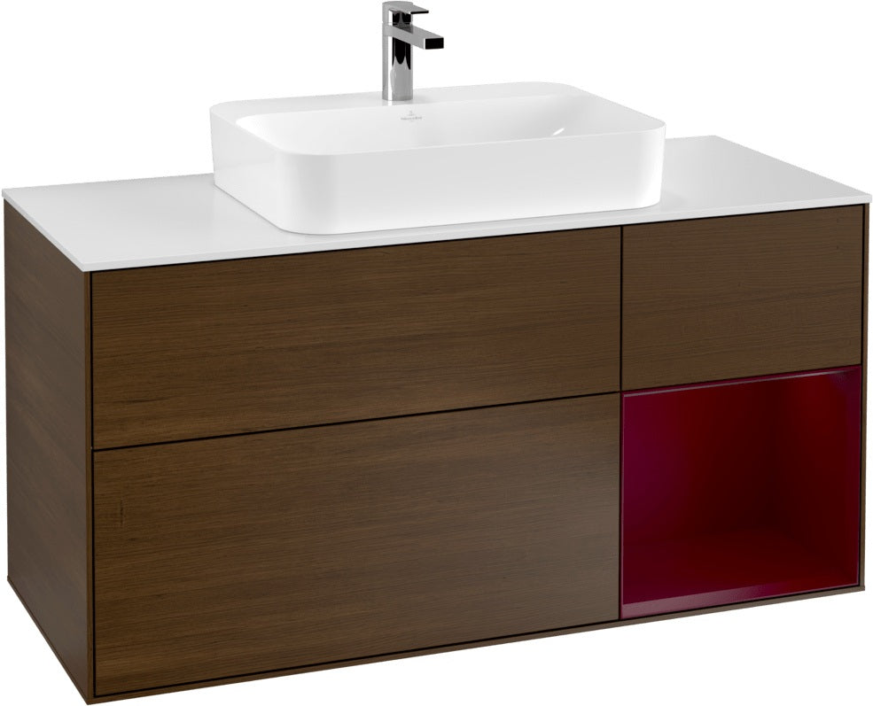 Villeroy & Boch Waschtischunterschrank Finion F421G 1200 mm Glossy White Lacquer