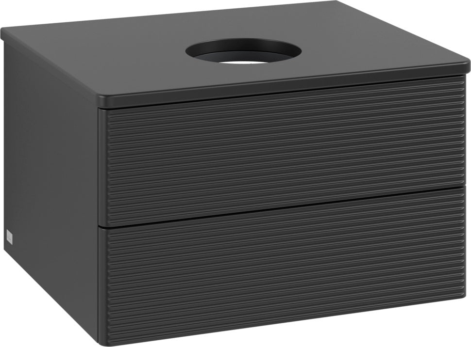 Villeroy & Boch Waschtischunterschrank Antao 600 mm Anthrazit Matt mit LED-Auszugsbeleuchtung