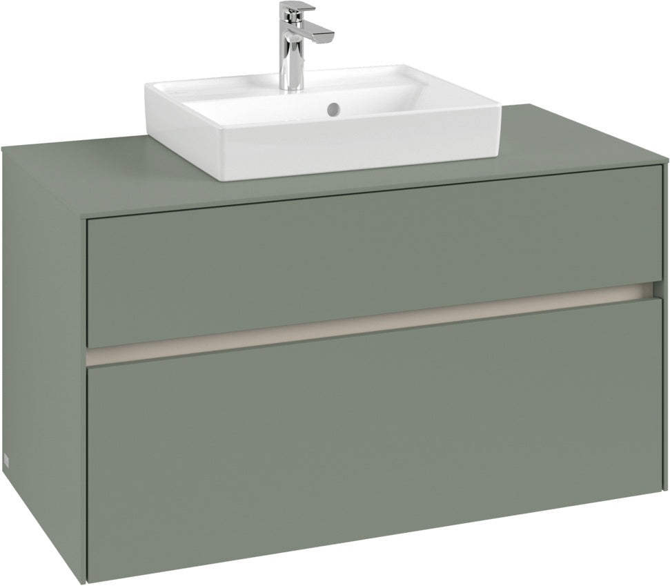 Villeroy & Boch Waschbeckenunterschrank Collaro C016 White Oak 1000 mm – Wandmontage mit SoftClosing