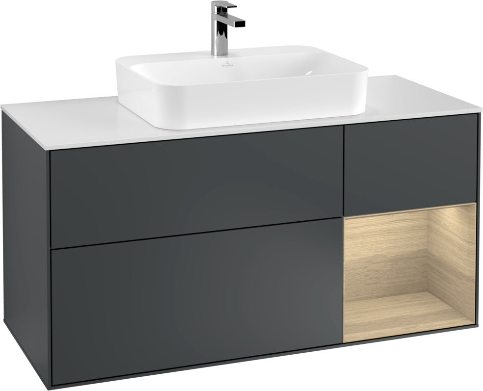 Villeroy & Boch Waschtischunterschrank Finion F421G 1200 mm Glossy White Lacquer