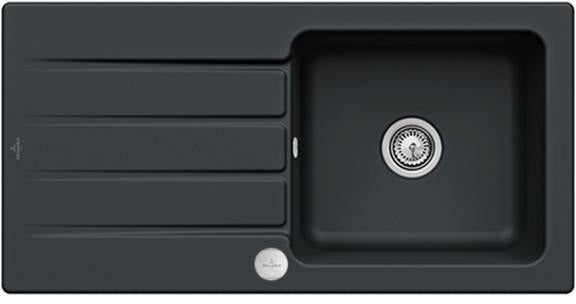 Villeroy & Boch Architectura 60 Einbauspüle 1000x510mm Ebony CeramicPlus reversibel