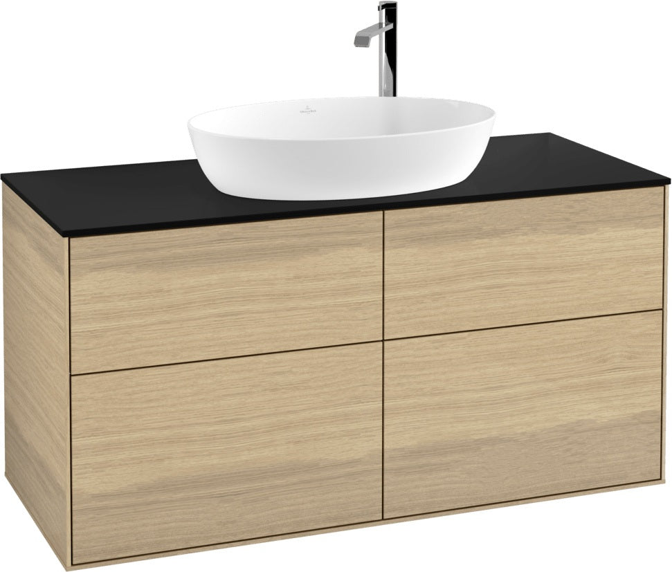 Villeroy & Boch Finion Waschtischunterschrank F91200GF 1200 mm Glossy White Lacquer mit 4 Auszügen