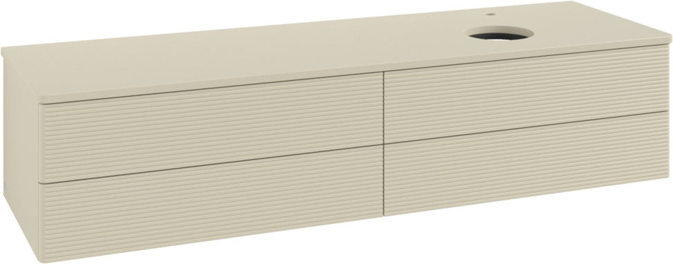 Villeroy & Boch Waschtischunterschrank Antao 1600 mm Anthrazit Matt Lack 4 Auszüge