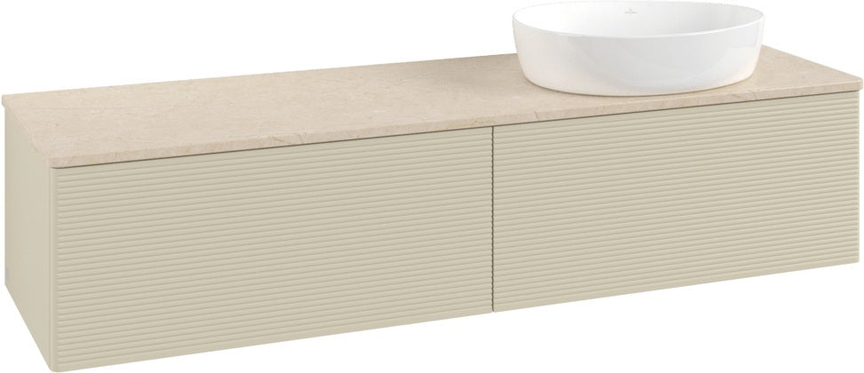 Villeroy & Boch Antao Waschbeckenunterschrank 1600 mm Anthrazit Matt mit 2 Auszügen