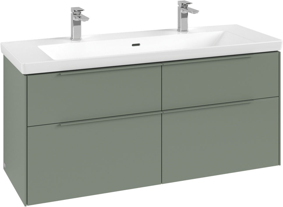 Villeroy & Boch Waschtischunterschrank Subway 3.0 C 602L0, 1272 mm, Brilliant White, mit LED-Beleuchtung
