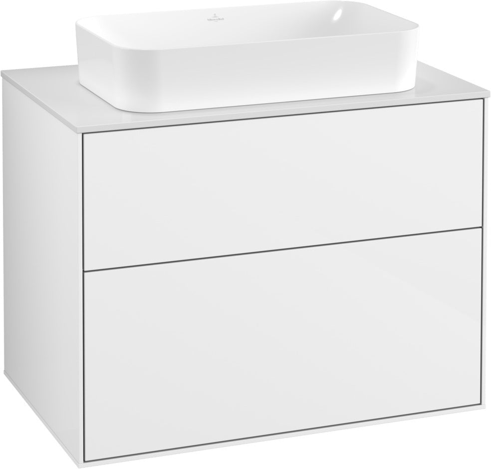 Villeroy & Boch Waschtischunterschrank Finion F6310 800 mm Glossy White Lacquer