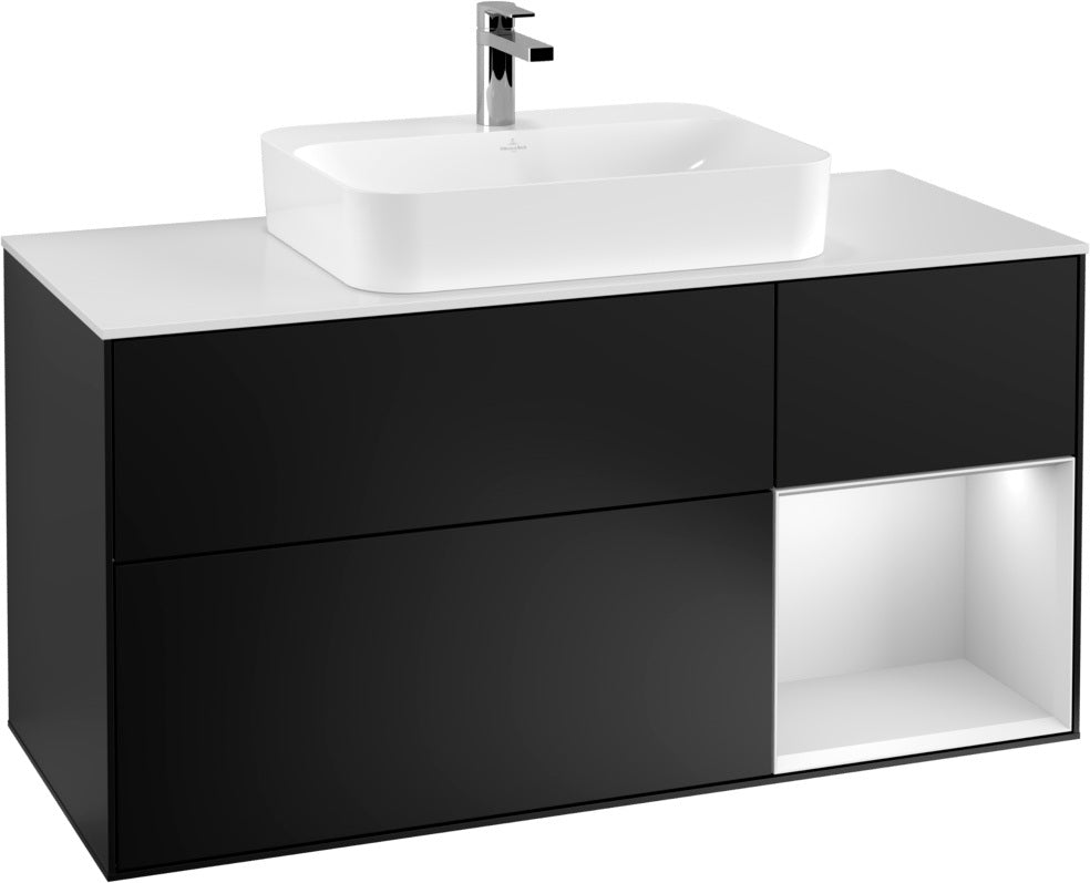 Villeroy & Boch Waschtischunterschrank Finion F421G 1200 mm Glossy White Lacquer