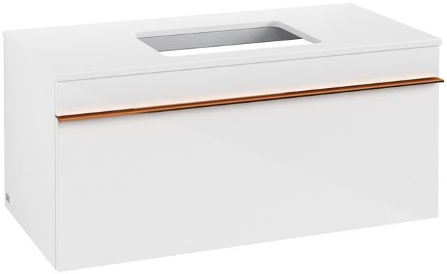 Villeroy & Boch Venticello Waschtischunterschrank 957 mm Glossy White mit Auszug