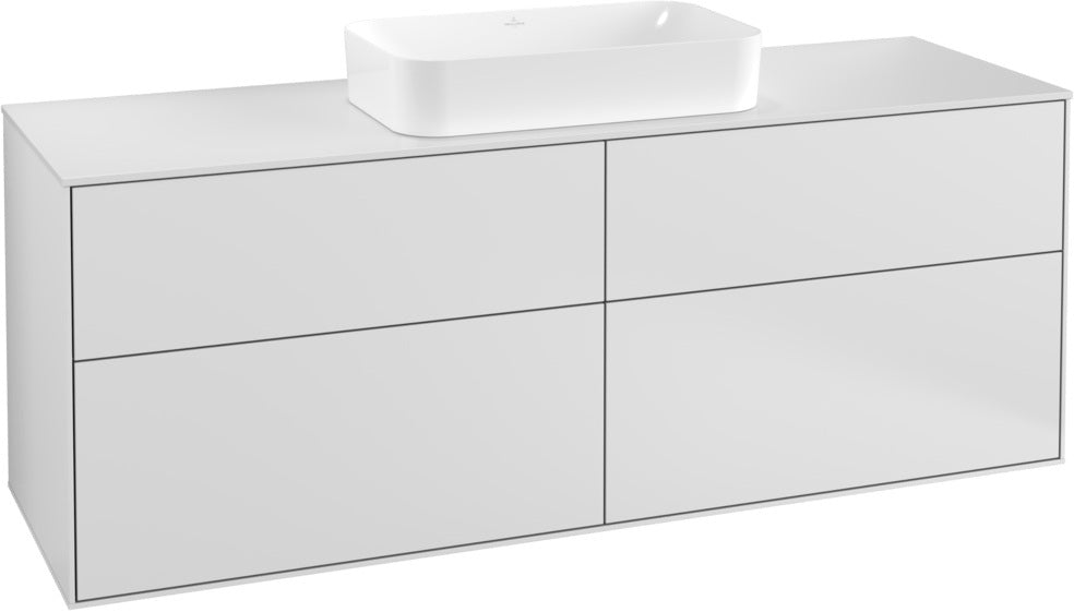 Villeroy & Boch Finion Waschtischunterschrank 1600 mm Anthrazit Matt mit LED-Beleuchtung