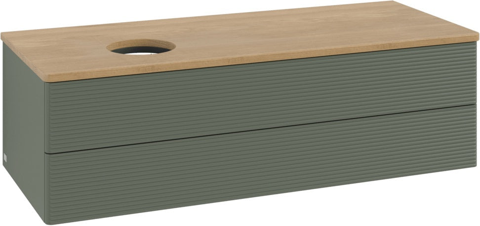 Villeroy & Boch Antao Waschtischunterschrank 1200 mm Anthrazit Matt mit 2 Auszügen