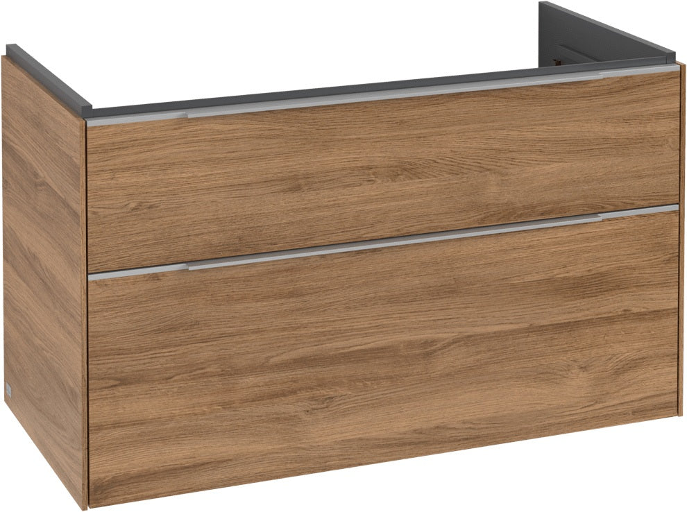 Villeroy & Boch Subway 3.0 Waschtischunterschrank C570L0 Brilliant White mit LED-Beleuchtung und SoftClosing