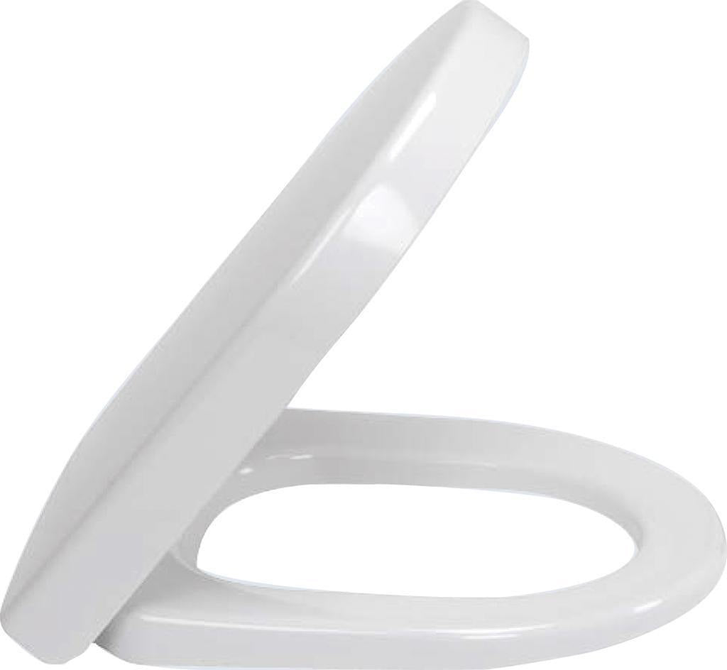Villeroy & Boch Subway WC-Sitz Compact mit SoftClosing und QuickRelease, Duroplast Weiß Alpin
