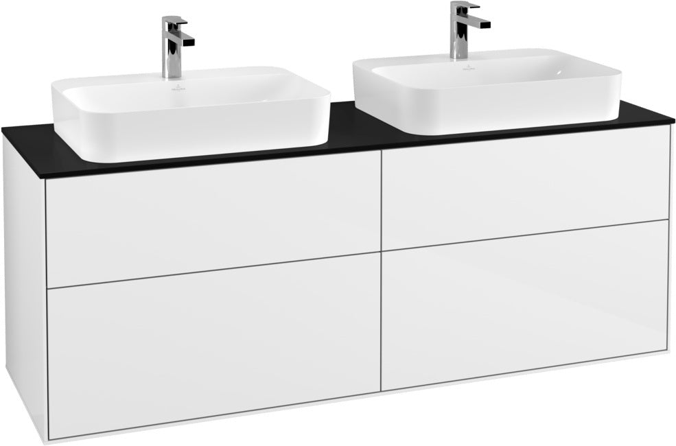 Villeroy & Boch Finion Waschtischunterschrank 1600 mm Glossy White Lacquer, 4 Auszüge