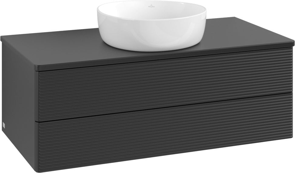 Villeroy & Boch Waschtischunterschrank Antao L20150 1000 mm Anthrazit Matt Lack mit Beleuchtung
