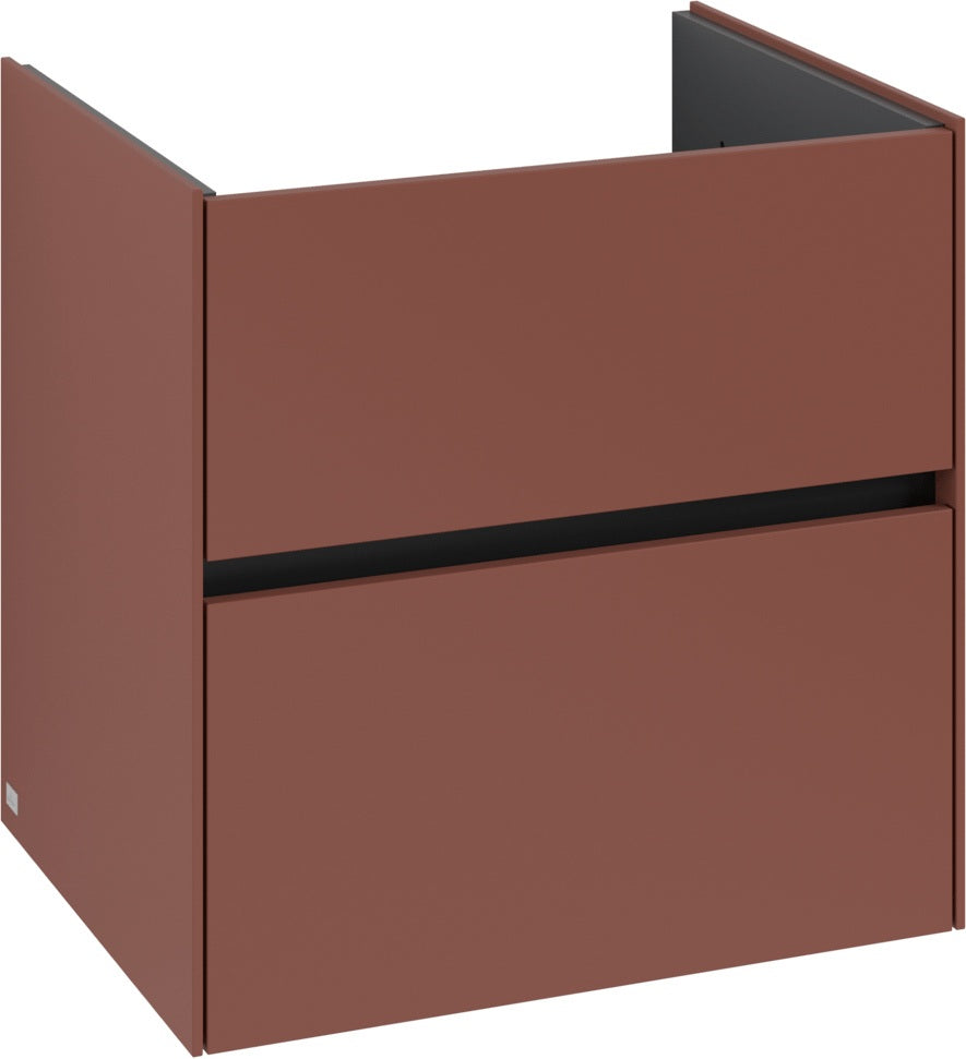 Villeroy & Boch Collaro Waschbeckenunterschrank C143 B0 White Oak 611 mm mit LED-Beleuchtung