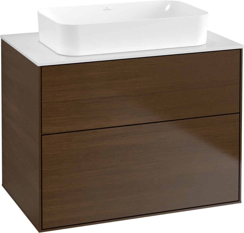 Villeroy & Boch Waschtischunterschrank Finion G6310 800 mm Anthracite Matt Lacquer mit Beleuchtung