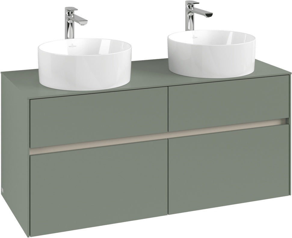 Villeroy & Boch Collaro Waschbeckenunterschrank White Oak 1200 mm mit 4 Auszügen