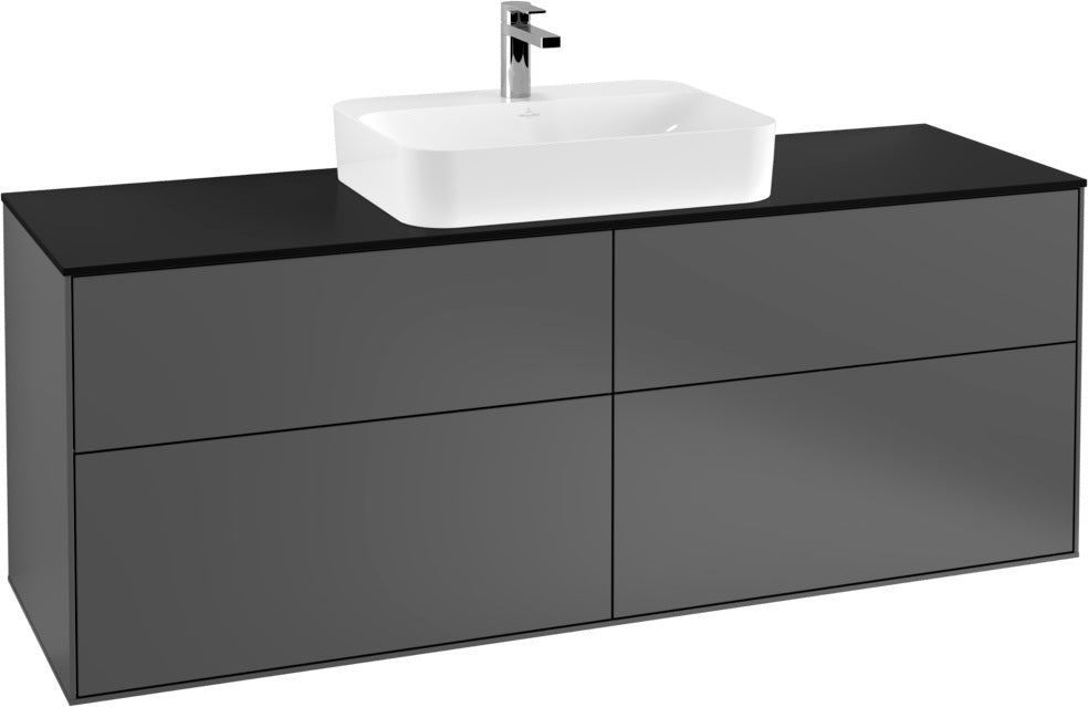 Villeroy & Boch Finion Waschbeckenunterschrank 1600 mm Glossy White Lacquer mit LED-Beleuchtung