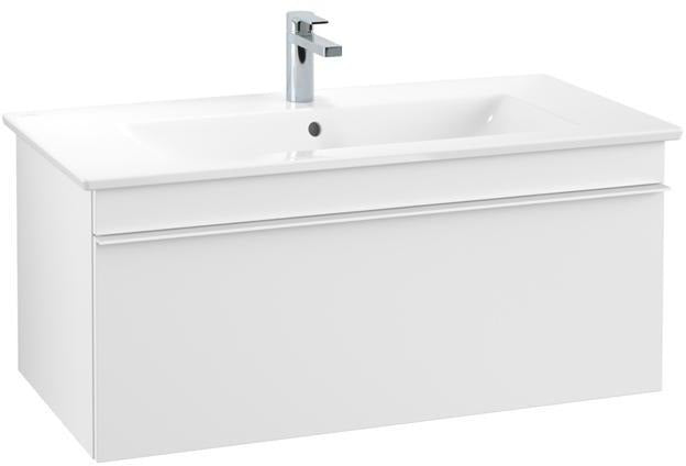 Villeroy & Boch Venticello Waschbeckenunterschrank 953 mm Glossy White – Wandhängend mit Auszug