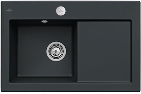 Villeroy & Boch Subway 45 flat flächenbündige Spüle 745x475 mm Ivory CeramicPlus