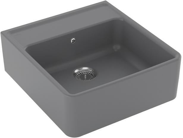 Villeroy & Boch Spülstein Einzelbecken 595x630 mm Keramik Ebony CeramicPlus