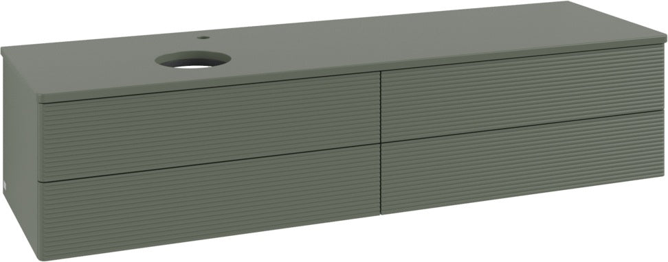 Villeroy & Boch Waschtischunterschrank Antao L26150 1600 mm Anthrazit Matt mit Beleuchtung