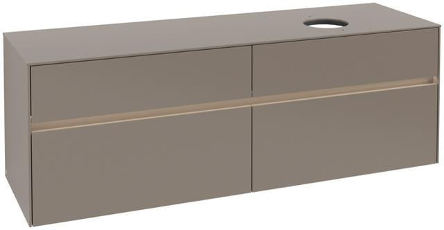 Villeroy & Boch Waschtischunterschrank Collaro C051 B0 1600 mm Glossy White mit LED-Beleuchtung