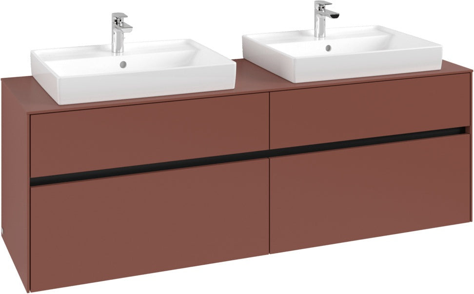 Villeroy & Boch Waschtischunterschrank Collaro C024 B0 1600 mm White Oak mit LED-Beleuchtung