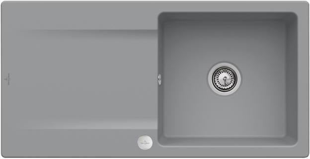 Villeroy & Boch Einbauspüle Siluet 60 TitanCeram Ebony CeramicPlus 1000x510mm reversibel