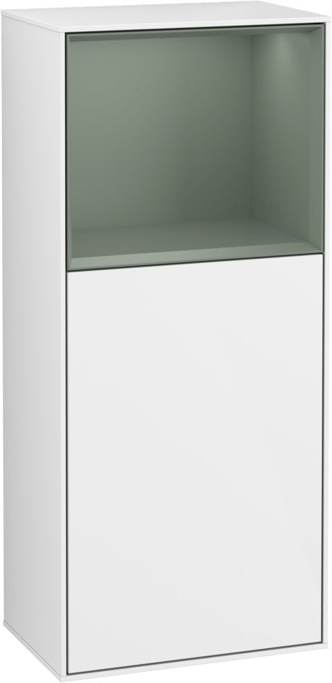 Villeroy & Boch Finion Seitenschrank G510GF, 418 mm, Glossy White Lacquer, mit Beleuchtung