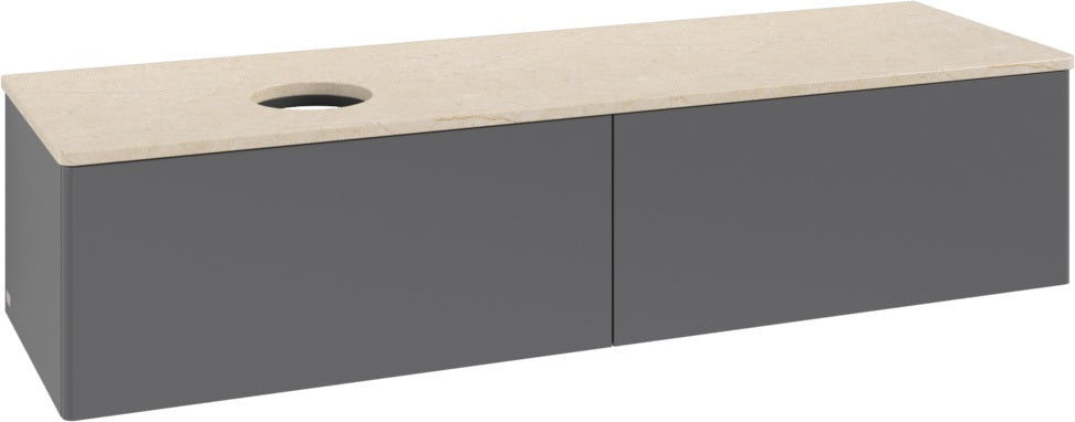 Villeroy & Boch Antao Waschtischunterschrank 1600 mm Anthracite Matt Lacquer mit LED-Beleuchtung