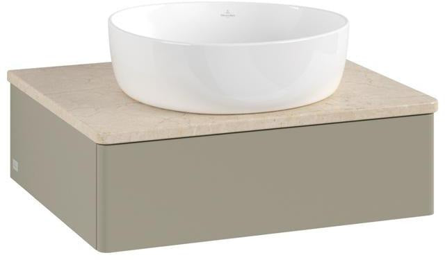 Villeroy & Boch Antao Waschtischunterschrank 600 mm, 1 Auszug, Stone Grey Matt, wandhängend
