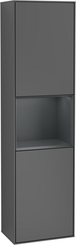 Villeroy & Boch Hochschrank Finion G460GF – Hochglanz Weiß, LED-Beleuchtung, SoftClose
