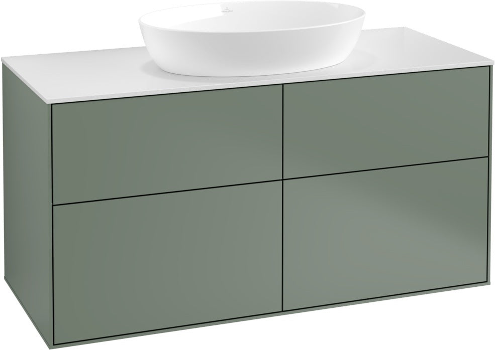 Villeroy & Boch Finion Waschbeckenunterschrank FA3200 1200 mm Glossy White Lacquer