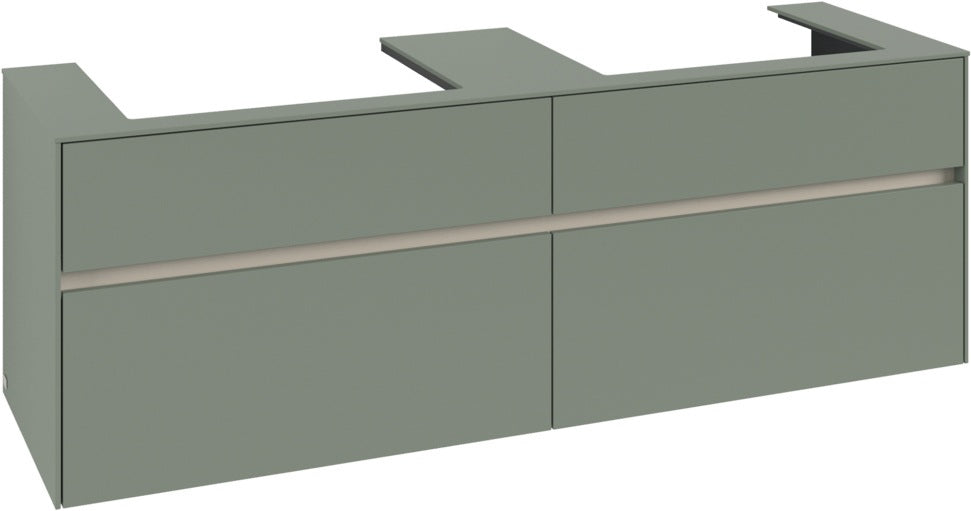 Villeroy & Boch Waschtischunterschrank Collaro C024 B0 1600 mm White Oak mit LED-Beleuchtung