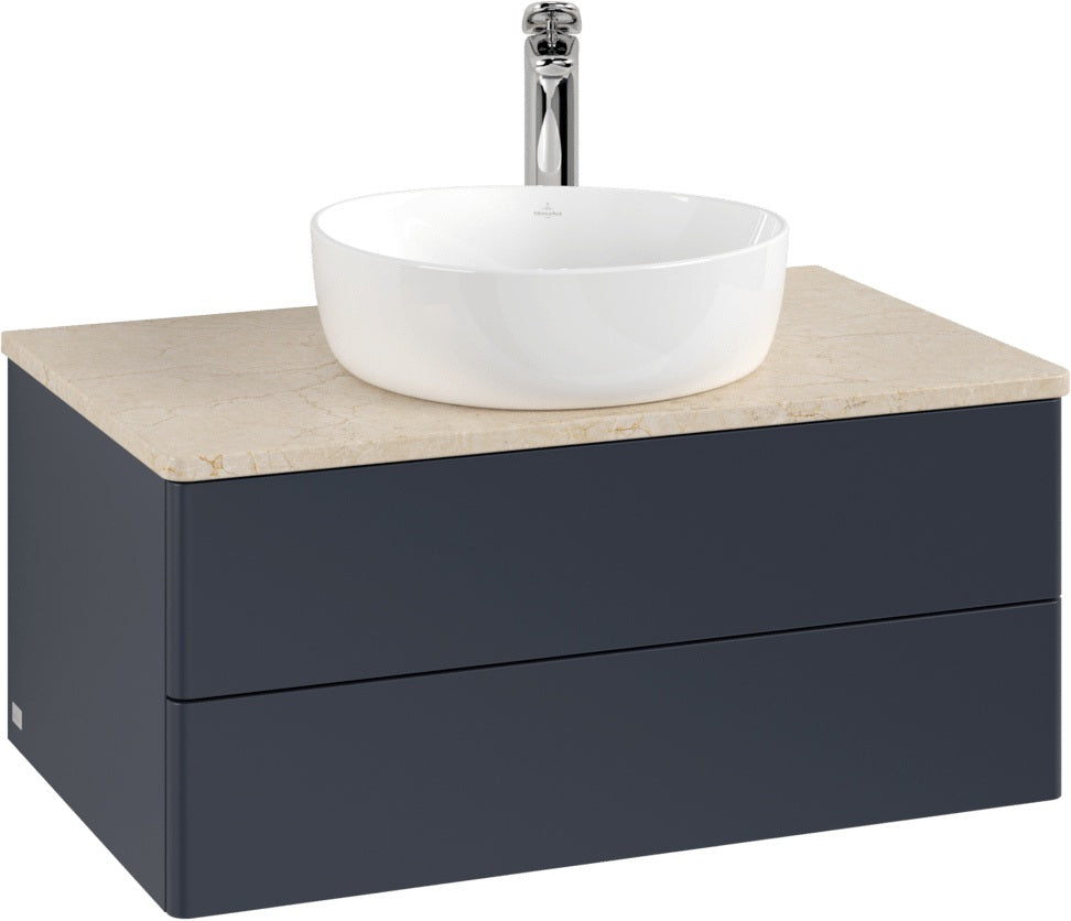 Villeroy & Boch Waschtischunterschrank Antao L19053 800 mm Anthrazit Matt Lack mit LED-Beleuchtung