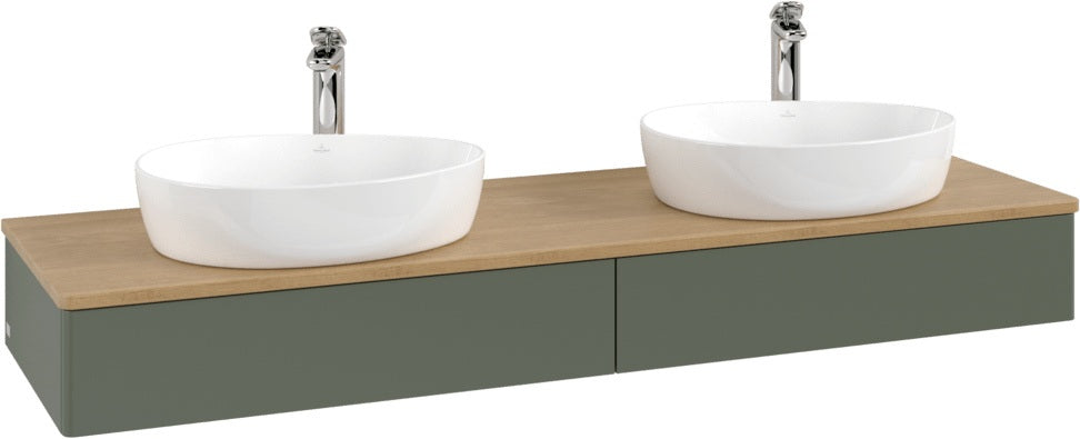 Villeroy & Boch Waschbeckenunterschrank Antao 1600 mm Anthracite Matt mit Auszugsbeleuchtung