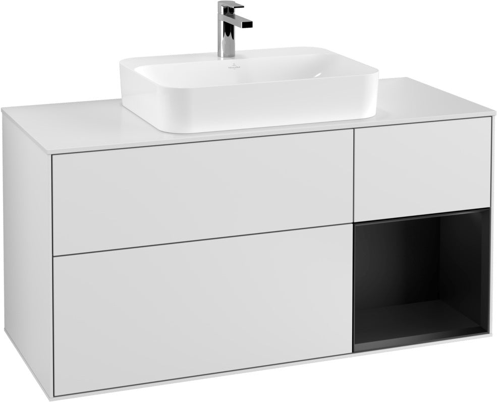 Villeroy & Boch Waschtischunterschrank Finion F421G 1200 mm Glossy White Lacquer