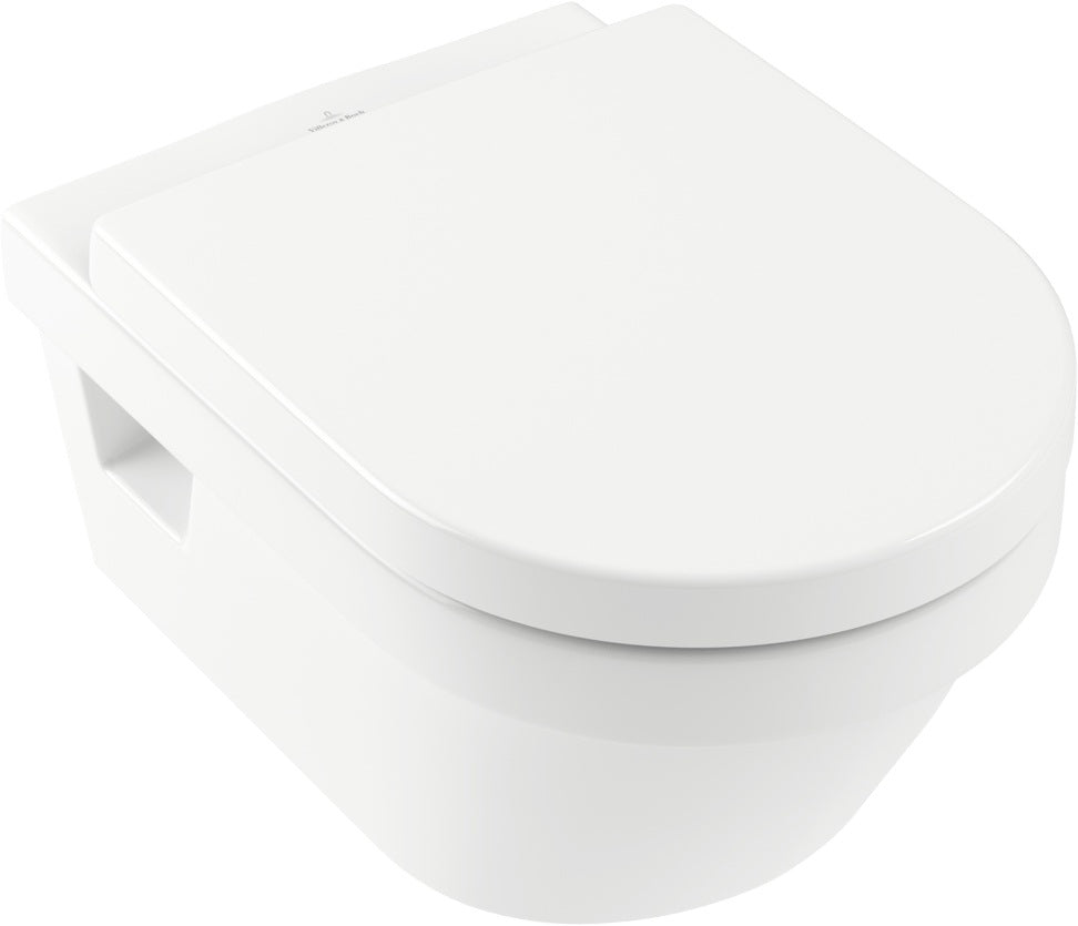 Villeroy & Boch Architectura WC-Set 5684HR spülrandlos mit SoftClosing 370x530mm Weiß