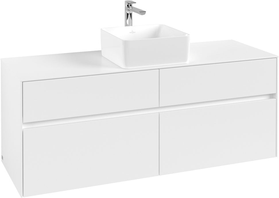 Villeroy & Boch Waschtischunterschrank Collaro C045 1400 mm White Matt mit 4 Auszügen