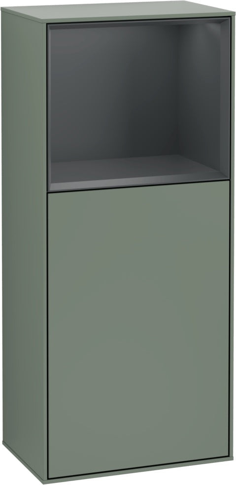 Villeroy & Boch Finion Seitenschrank G510GF, 418 mm, Glossy White Lacquer, mit Beleuchtung